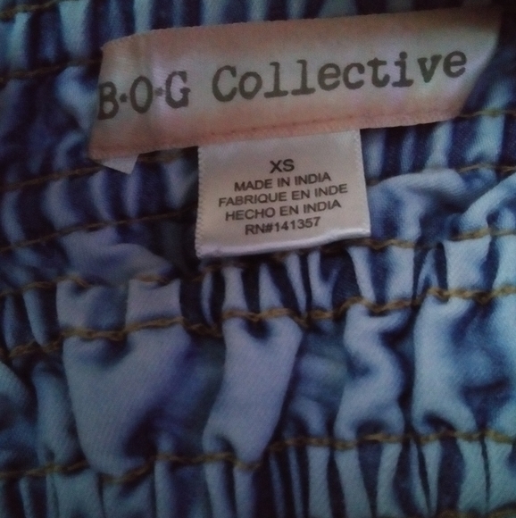 B.O.G Collective Sweetheart Denim Top Size XS - Picture 5 of 6